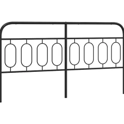 Vidaxl Tête de lit de remplacement métal noir 183 cm* Tête De Lit