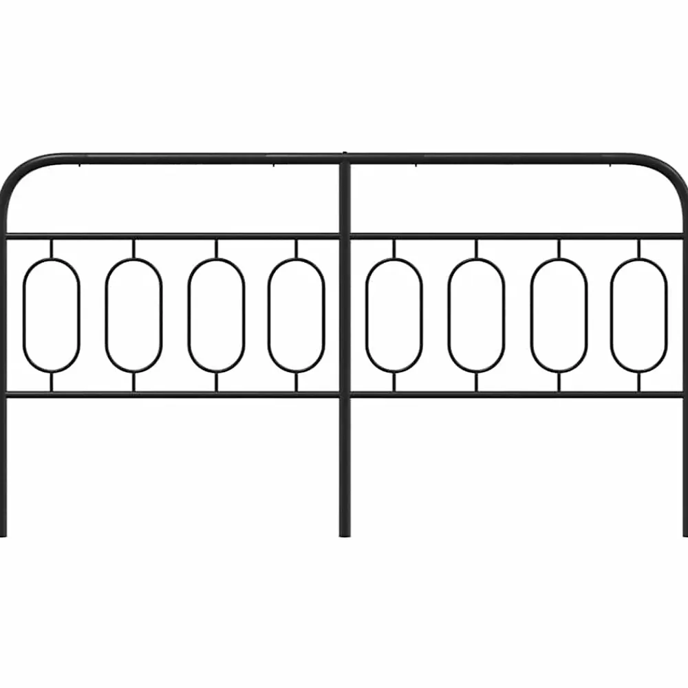 Vidaxl Tête de lit de remplacement métal noir 183 cm* Tête De Lit