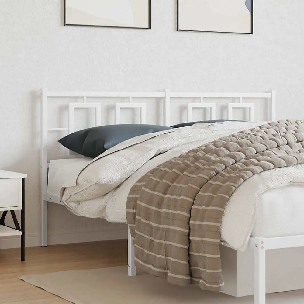 Tête de lit de remplacement métal blanc 150 cm>Vidaxl Outlet