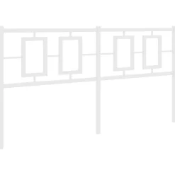 Tête de lit de remplacement métal blanc 150 cm><noscript><img width=