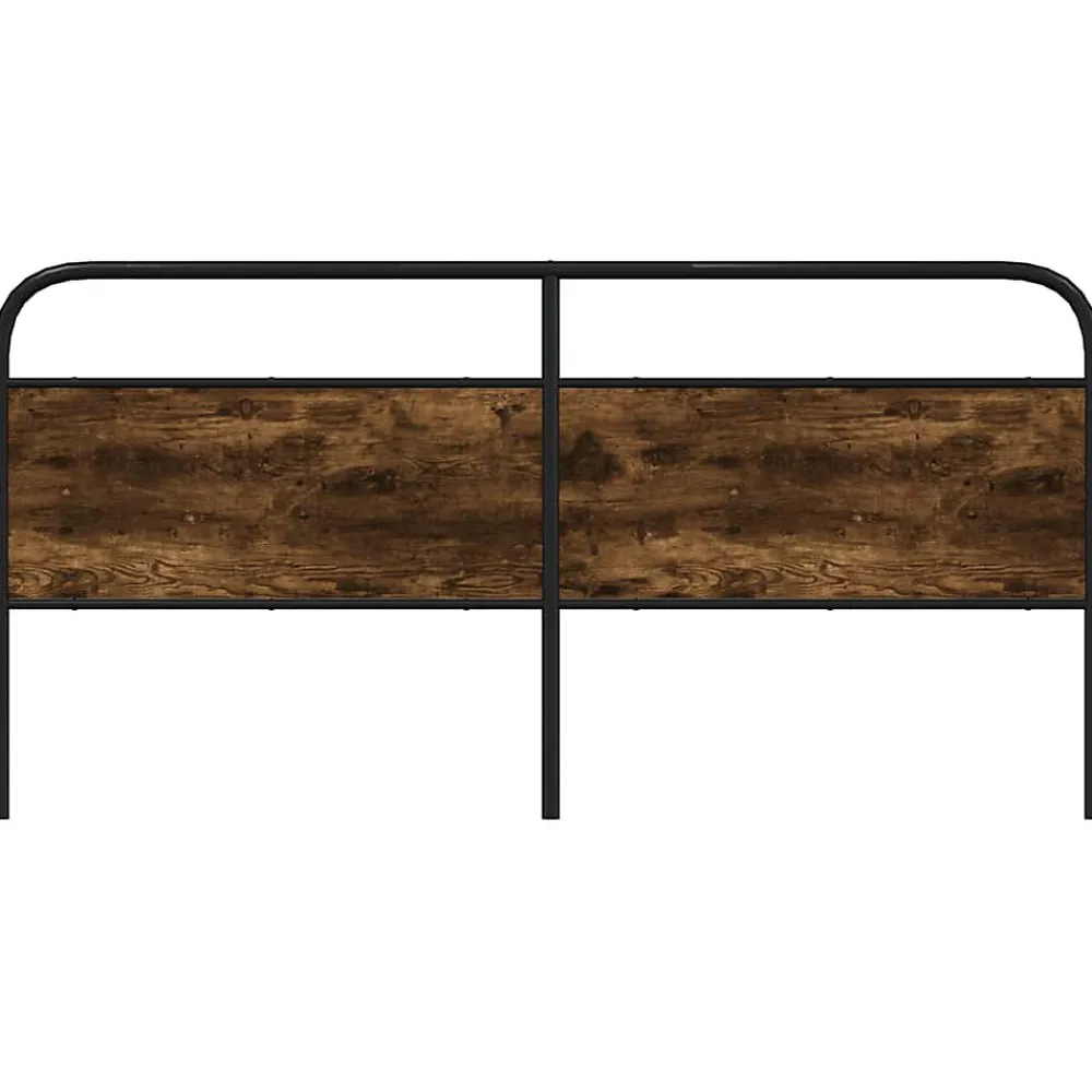 Tête de lit de remplacement chêne fumé 200 cm acier et bois d'ingénierie>Vidaxl New