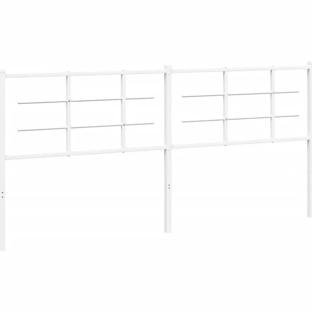 Vidaxl Tête de lit de remplacement métal blanc 193 cm* Tête De Lit