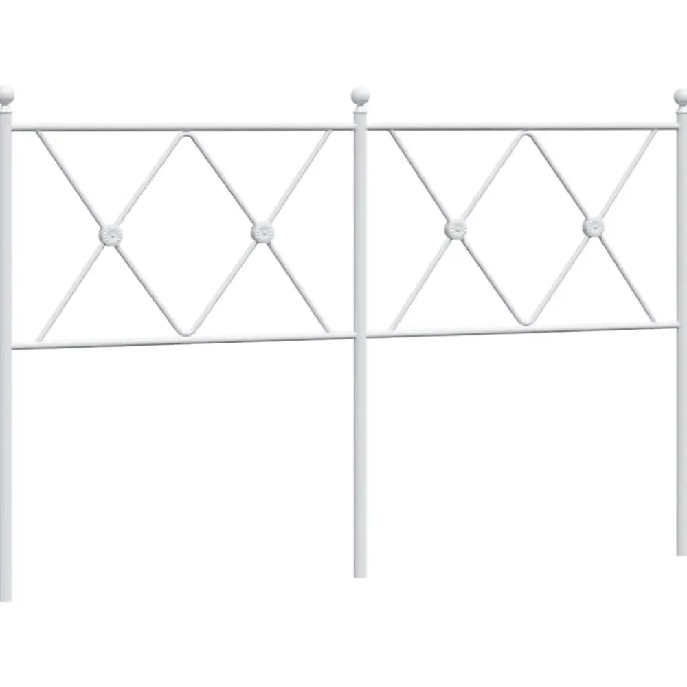Vidaxl Tête de lit de remplacement métal blanc 140 cm* Tête De Lit