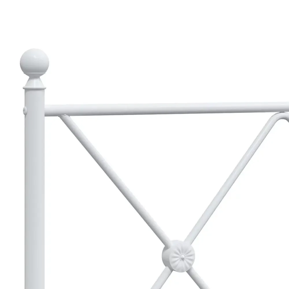 Vidaxl Tête de lit de remplacement métal blanc 140 cm* Tête De Lit