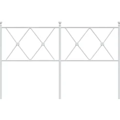 Vidaxl Tête de lit de remplacement métal blanc 140 cm* Tête De Lit