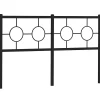 Tête de lit de remplacement métal noir 150 cm>Vidaxl New