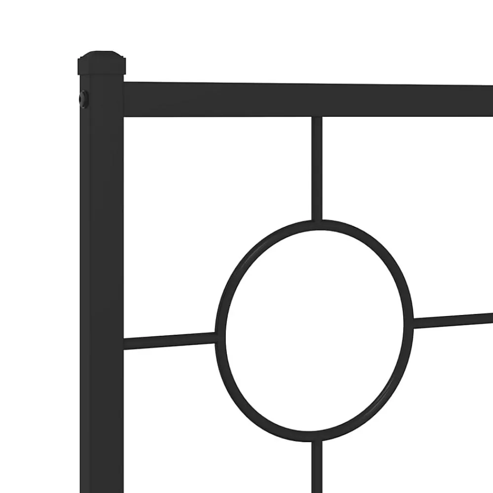 Tête de lit de remplacement métal noir 150 cm>Vidaxl New