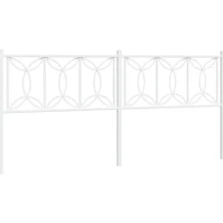 Tête de lit de remplacement métal blanc 200 cm>Vidaxl New