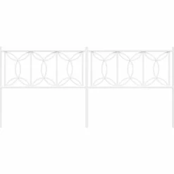 Tête de lit de remplacement métal blanc 200 cm><noscript><img width=