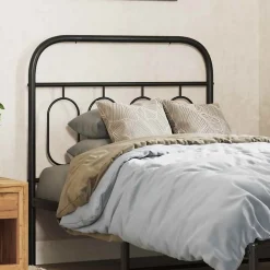 Vidaxl Tête de lit de remplacement métal noir 90 cm* Tête De Lit