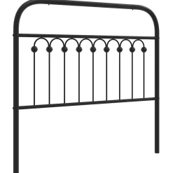 Vidaxl Tête de lit de remplacement métal noir 100 cm* Tête De Lit