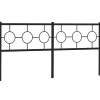 Tête de lit de remplacement métal noir 180 cm>Vidaxl Clearance