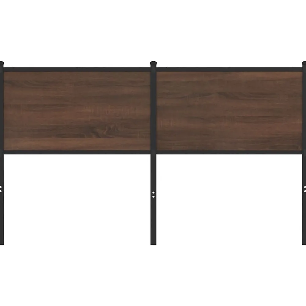 Vidaxl Tête de lit de remplacement chêne marron 150 cm bois d'ingénierie et acier* Tête De Lit