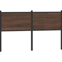 Vidaxl Tête de lit de remplacement chêne marron 150 cm bois d'ingénierie et acier* Tête De Lit