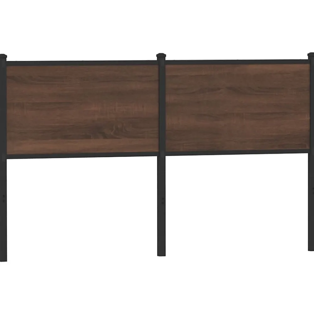 Vidaxl Tête de lit de remplacement chêne marron 150 cm bois d'ingénierie et acier* Tête De Lit