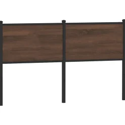 Vidaxl Tête de lit de remplacement chêne marron 150 cm bois d'ingénierie et acier* Tête De Lit