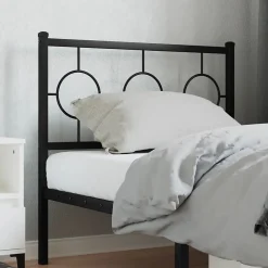 Vidaxl Tête de lit de remplacement métal noir 90 cm* Tête De Lit
