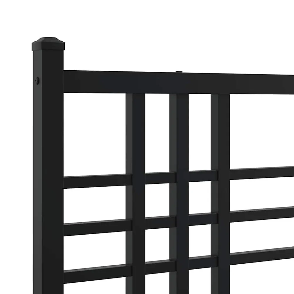 Tête de lit de remplacement métal noir 200 cm>Vidaxl Outlet
