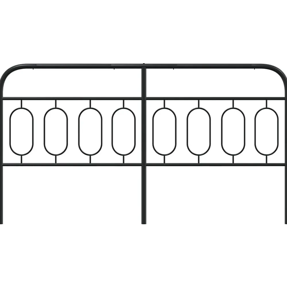 Tête de lit de remplacement métal noir 193 cm>Vidaxl