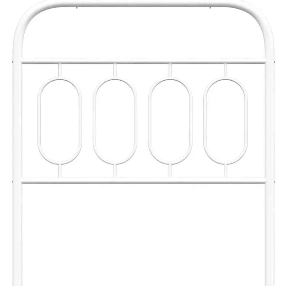 Vidaxl Tête de lit de remplacement métal blanc 90 cm* Tête De Lit