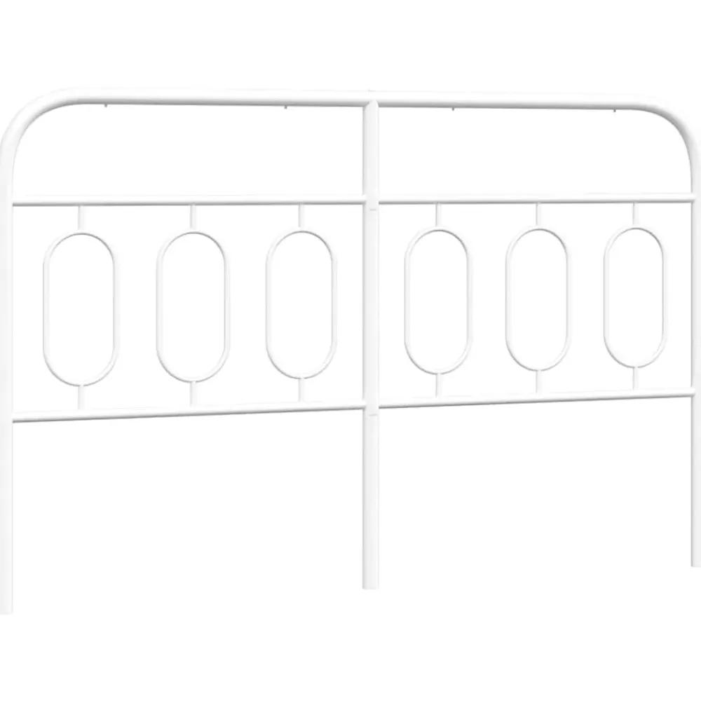 Vidaxl Tête de lit de remplacement métal blanc 150 cm* Tête De Lit