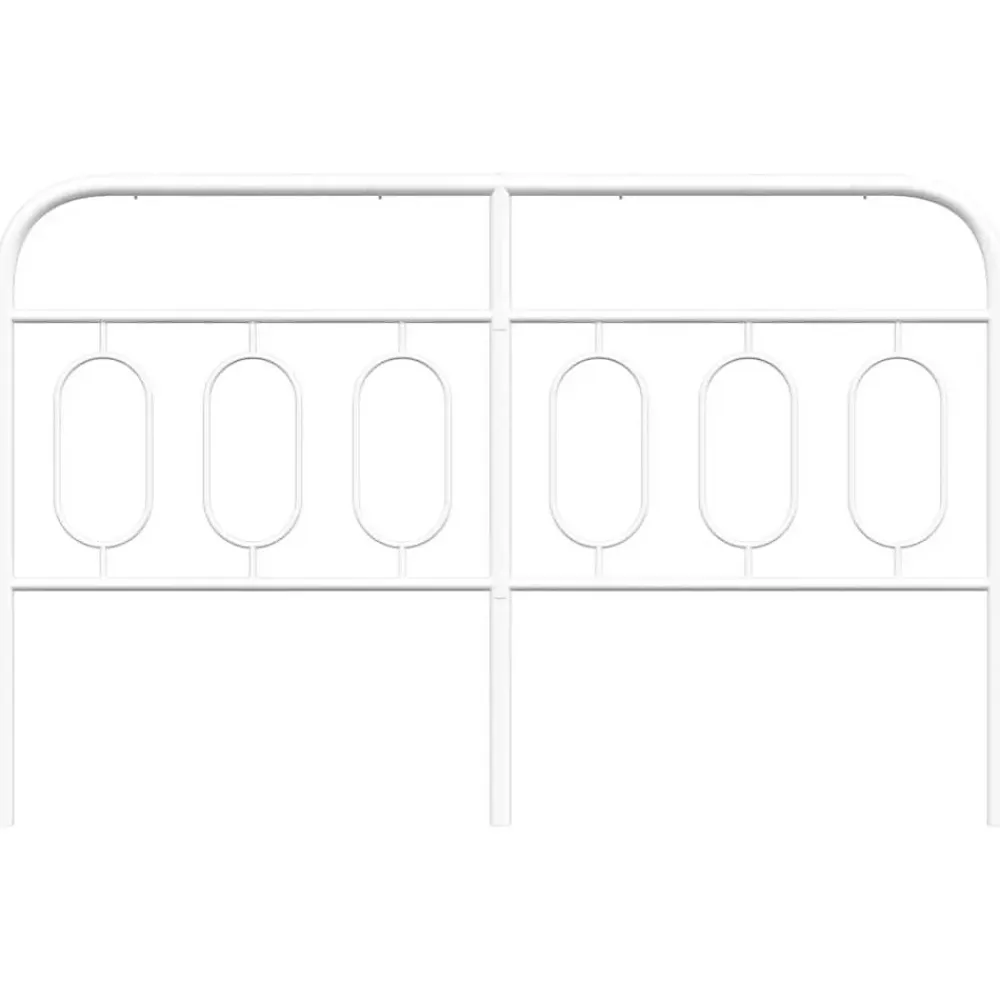Vidaxl Tête de lit de remplacement métal blanc 150 cm* Tête De Lit