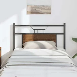 Tête de lit de remplacement chêne marron 80 cm bois d'ingénierie et acier>Vidaxl Best