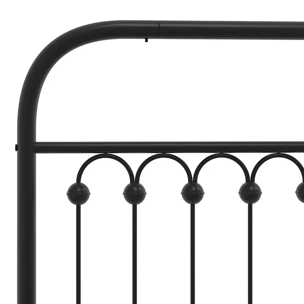 Vidaxl Tête de lit de remplacement métal noir 107 cm* Tête De Lit