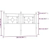 Vidaxl Tête de lit de remplacement métal blanc 160 cm* Tête De Lit