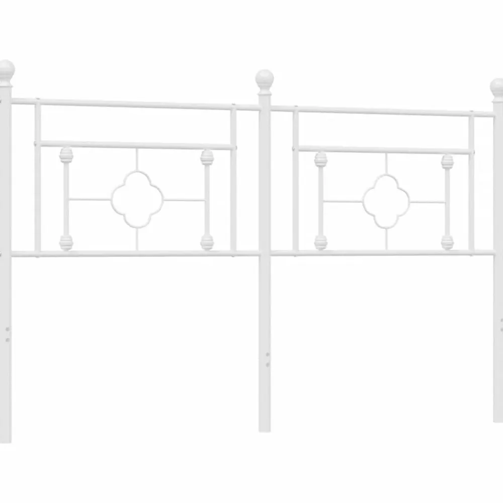 Vidaxl Tête de lit de remplacement métal blanc 160 cm* Tête De Lit