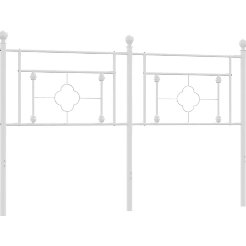 Vidaxl Tête de lit de remplacement métal blanc 160 cm* Tête De Lit