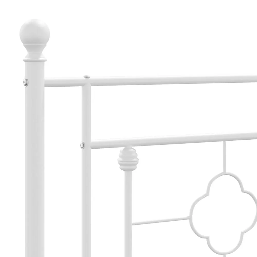 Vidaxl Tête de lit de remplacement métal blanc 160 cm* Tête De Lit