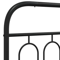 Vidaxl Tête de lit de remplacement métal noir 160 cm* Tête De Lit