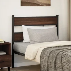 Vidaxl Tête de lit de remplacement chêne marron 75 cm acier et bois d'ingénierie* Tête De Lit