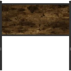 Vidaxl Tête de lit de remplacement chêne fumé 90 cm bois d'ingénierie et acier* Tête De Lit