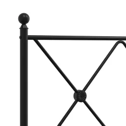 Vidaxl Tête de lit de remplacement métal noir 200 cm* Tête De Lit