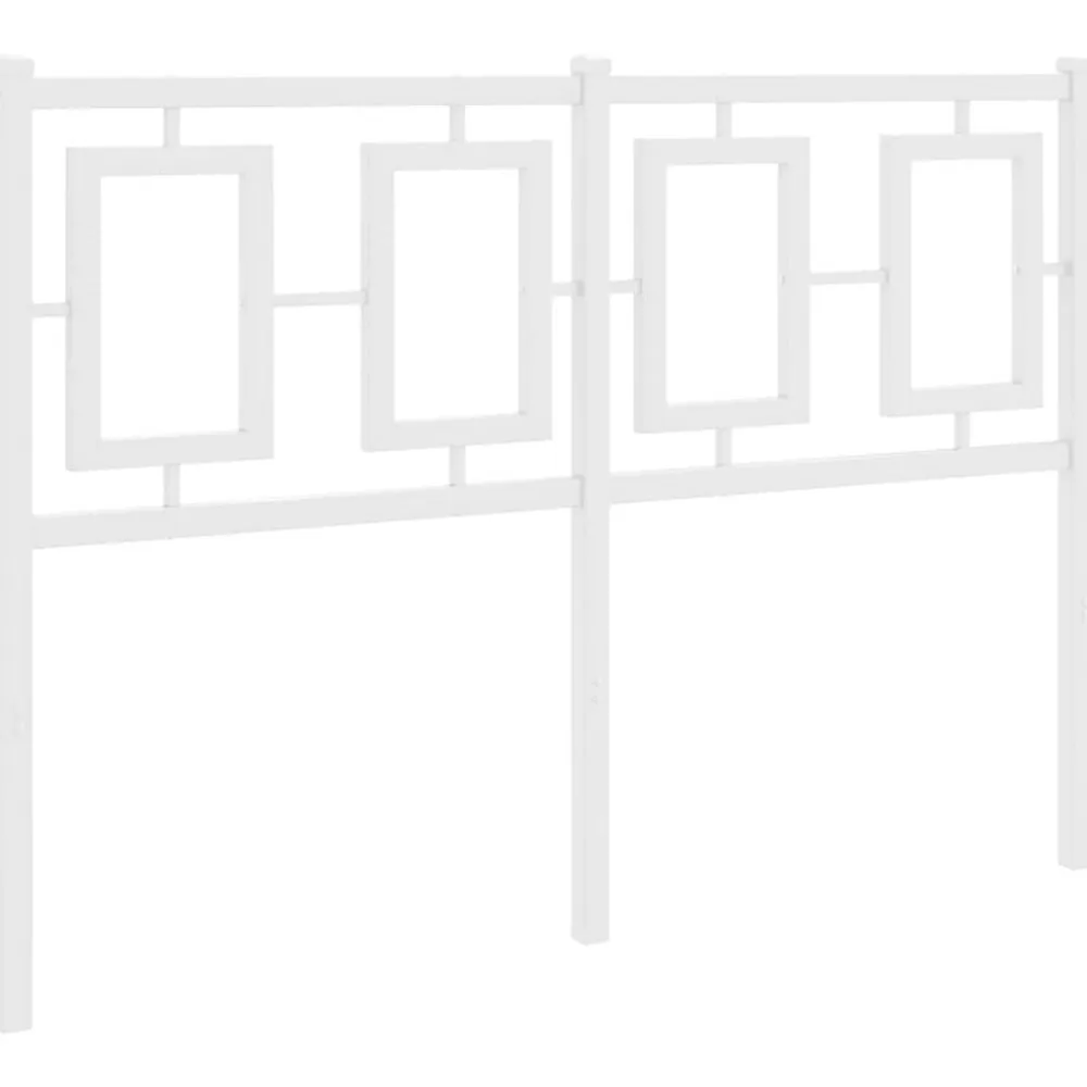 Tête de lit de remplacement métal blanc 120 cm>Vidaxl