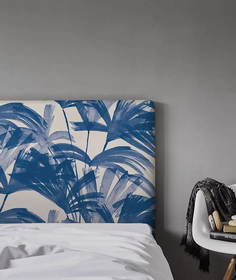 Bellecour Tête de lit déhoussable Anni 180x110 cm Coloris Bleu* Tête De Lit