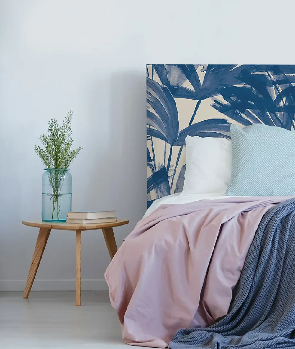 Bellecour Tête de lit déhoussable Anni 180x110 cm Coloris Bleu* Tête De Lit