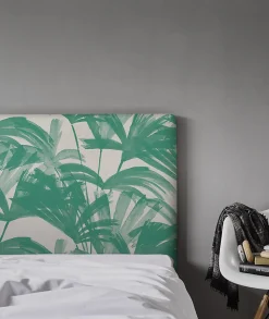 Tête de lit déhoussable Anni 160x110 cm Coloris Vert><noscript><img width=