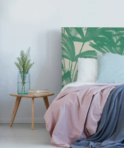 Tête de lit déhoussable Anni 160x110 cm Coloris Vert><noscript><img width=
