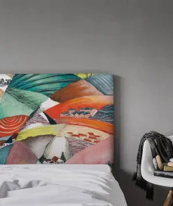 Tête de lit déhoussable Arlequin 160x110 cm><noscript><img width=