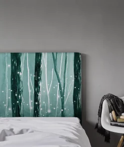 Bellecour Tête de lit déhoussable Lucioles 180x110 cm Coloris Vert* Tête De Lit