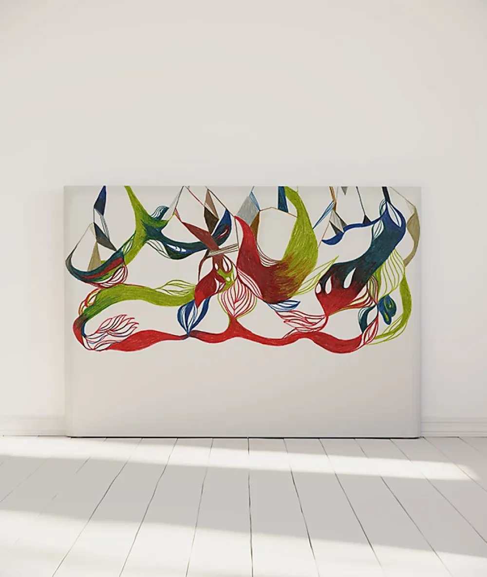 Bellecour Tête de lit déhoussable Ornement Floral 160x110 cm* Tête De Lit