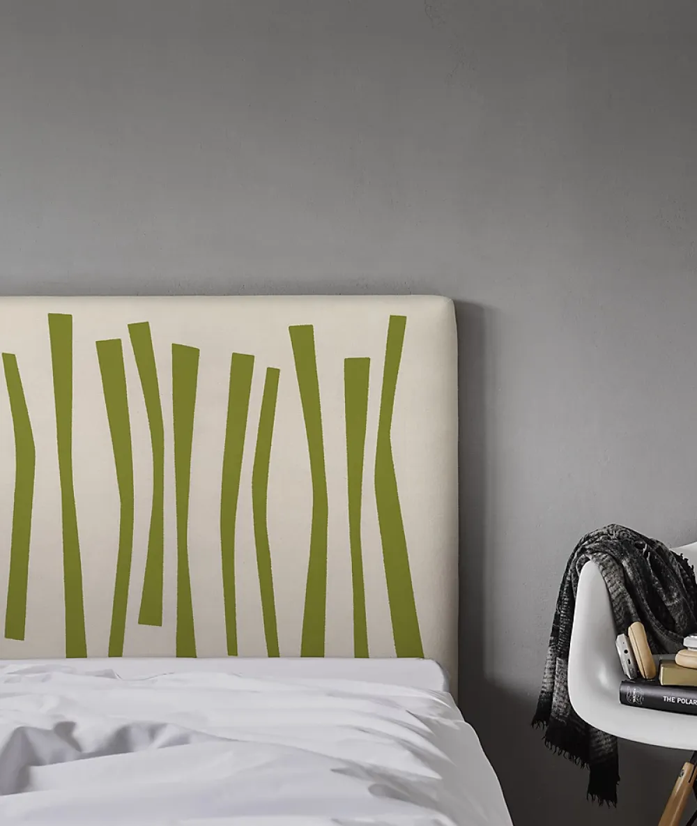 Bellecour Tête de lit déhoussable Palissade 140x110 cm Coloris Vert* Tête De Lit