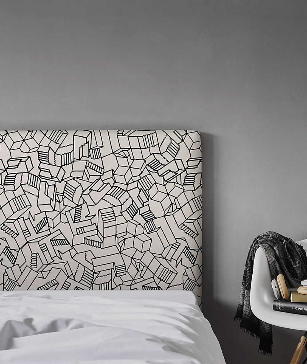 Bellecour Tête de lit déhoussable Simone 160x110 cm Coloris Blanc* Tête De Lit