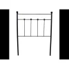 Tête de lit Ducal Forge pour lit 150 Noir 158x125x4. Matris>Eccox Clearance