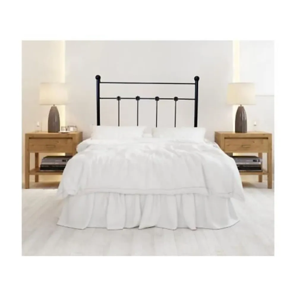 Tête de lit Ducal Forge pour lit 150 Noir 158x125x4. Matris>Eccox Clearance