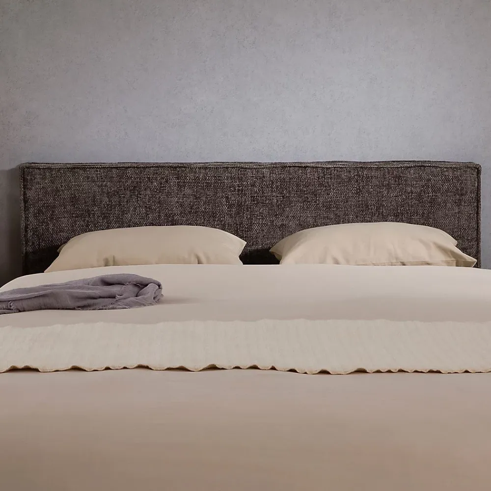 Idimex Tête de lit ELOWA 160 sur pieds, en tissu - Gris* Tête De Lit