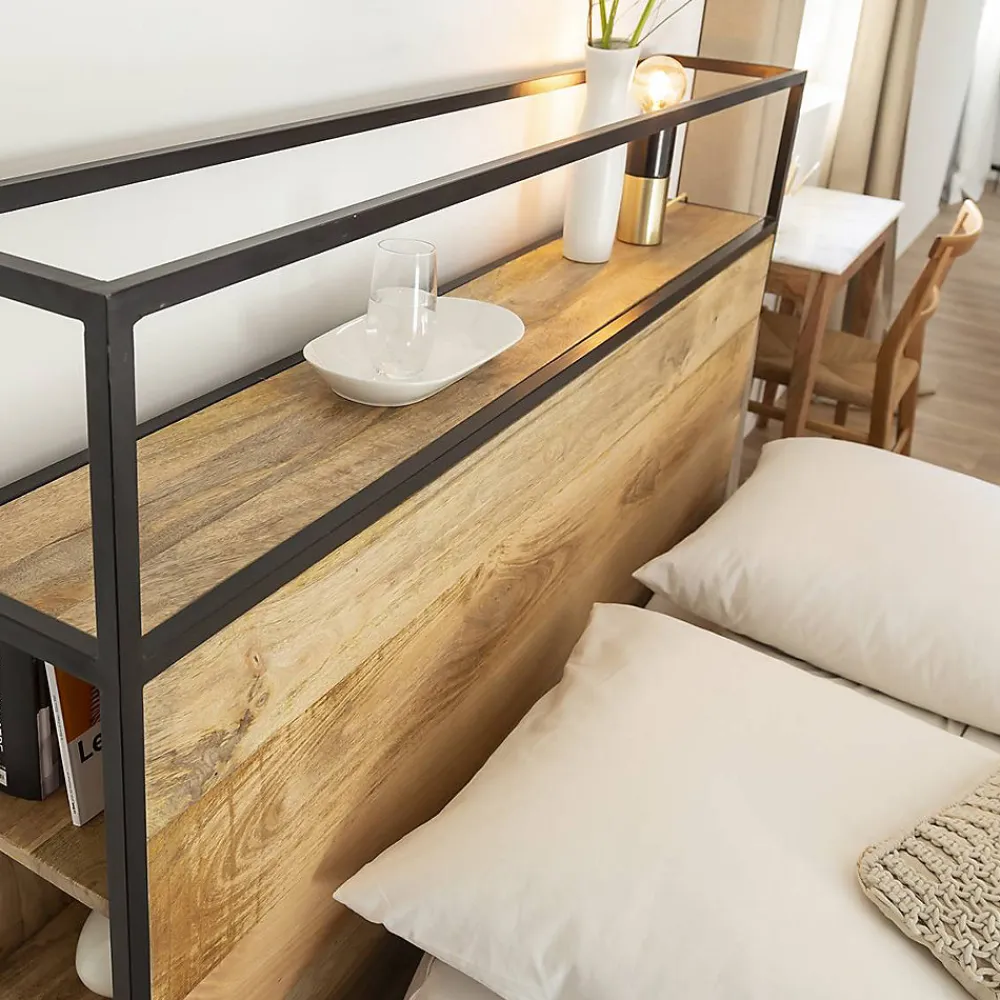 Tête de lit en bois de manguier 160 cm Armelle>Made In Meubles Discount